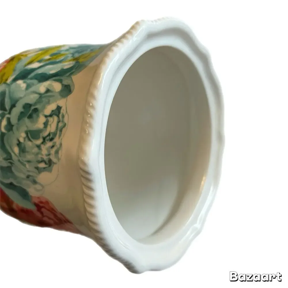 Pioneer Woman Canister Blossom Jubilee 9.25” High 5.8” Diameter Yellow